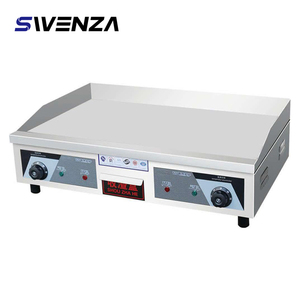EU Swenza Commercial <b>Flat</b> <b>Top</b> <b>Griddle</b> Adjustable Thermostat, Fast Heating, for Burgers ,Pancakes - Product Image 1