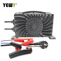 Chargeur de chariot de golf étanche 12V 55A Lithium Lifepo4 72V 16A chargeur de batterie pour véhicules électriques prise britannique Standard