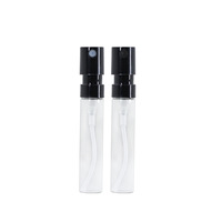 Flacons Atomiseurs de Parfum Ronds de Haute Qualité 1ml 1.5ml 2ml 2.5ml, Petites Bouteilles en Verre à Sertir pour Échantillons, Flacons Testeurs de Parfum Portables