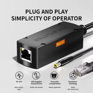 Adaptateur d'alimentation BLIY BLY-SP POE Splitter 48V vers 12V CC avec port Ethernet RJ45 pour appareils réseau Guangdong - Product Image 4