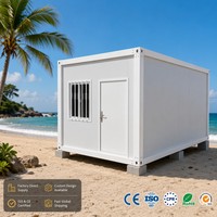 Maison conteneur préfabriquée démontable pour extérieur - Kits de maison modulaires en structure acier respirante, couleur et taille personnalisables