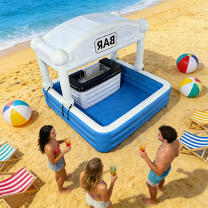 Bar flottant gonflable personnalisé en PVC, salon flottant gonflable avec sièges, capacité de 100 à 500 kg, à vendre - Product Image 6