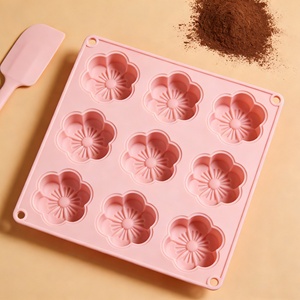 Grand moule en silicone 3D en forme de fleur pour mousse, truffe, dessert français, gâteau, framboise - Product Image 2