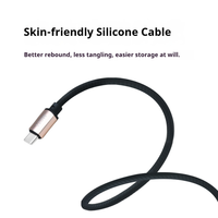 Câble de données en silicone 120W pour ordinateur portable, câble de charge rapide de type C, transfert de données pour Huawei OPPO OnePlus Xiaomi Samsung