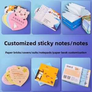 Factory Custom <strong>Logo</strong> Sticky Notes Adhesive Memo <strong>Pads</strong> High-end Irregular Shape Diy Custom Made Memo <strong>Pads</strong> - Product Image 1