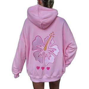 Felpe Personalizzate Autunno e Inverno Novità Abbigliamento da <span class=keywords><strong>Donna</strong></span> Moda Europea Americana Fantastica Felpa Larga Stampata con Cappuccio Disponibile - Product Image 4