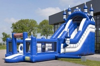 Videur gonflable en PVC commercial le plus vendu pour enfants sautant toboggan dans la jungle en vente toboggans populaires pour enfants