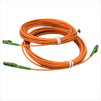 LSZH kabel Patch OM2 mm SX, 3.0MM 10m E2000 APC ke E2000 APC kabel serat optik OM2 mm untuk jaringan WiFi 4G 3G