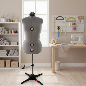 Maniquí de Costura Ajustable de Grado Profesional, Medio Cuerpo, para Diseño de Moda - Product Image 1