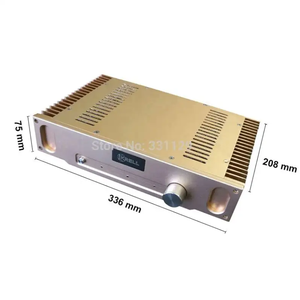 BRZHIFI HD1969 prix usine personnalisé bricolage châssis en alliage d'aluminium divers trous de Logo considérable pour récepteurs amplificateurs - Product Image 3