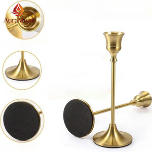 Portacandele Moderno in Metallo Dorato Stile Nordico per Matrimoni, Natale, Pasqua - <span class=keywords><strong>Candelabri</strong></span> Alti e Resistenti per Arredamento Casa - Product Image 5