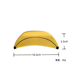 Yuxi Custom Logo acetato grande frutta divertente Banana & Shark Design di alta qualità per capelli pinza per capelli <span class=keywords><strong>accessori</strong></span> - Product Image 3
