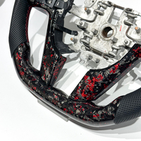 Volant sport en cuir et fibre de carbone forgée rouge pour Pontiac VE G8, en stock dans l'entrepôt américain, livraison gratuite, livraison rapide