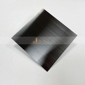 Plaque en acier inoxydable brossé LL187 201/304 anti-traces de doigts, finition PVD noire, panneau mural décoratif, taille 4x8, découpe, pliage, soudage - Product Image 2