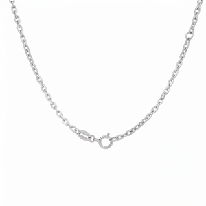 Collar de Cadena Fina Minimalista en Platino Pt950 Blanco para Hombre y Mujer, Joyería Atemporal de Platino Sólido de 8.4g, Regalo para Uso Diario - Product Image 1