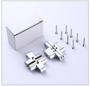 Charnières pliantes invisibles à fermeture douce en acier inoxydable, charnières de porte cachées antivol pour cuisine, chambre, maison, bureau - Product Image 6