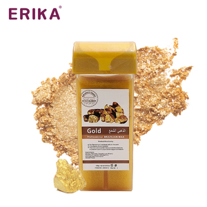 Cartuccia Riscaldante Portatile Indolore da 100g, Cera Brasiliana Dorata Professionale, Ipoallergenica per Rimozione Peli del <span class=keywords><strong>Viso</strong></span>, Adatta a Tutti i Tipi di Pelle - Product Image 1