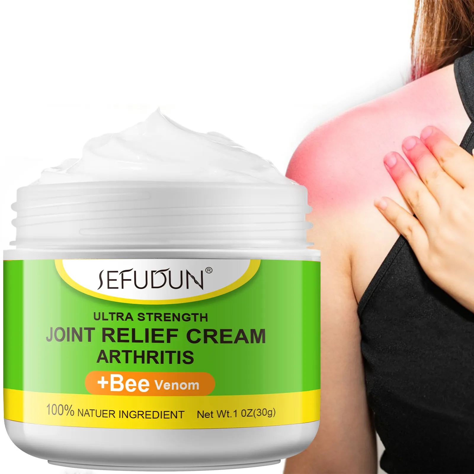 SEFUDUN vitamina K2 abelha veneno ação rápida massagem gota profunda pescoço ombro joelho articulação artrite músculos alívio da dor creme