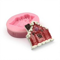 Moule en silicone Maison de Neige de Noël pour Fondant, Chocolat, Pâte à Sucre, Gumpaste - Outil de Décoration DIY pour Pâtisserie et Artisanat