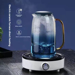 Bouilloire en verre nordique bleu dégradé, grande capacité, écologique, résistante aux hautes températures, pour usage domestique – Offre spéciale - Product Image 3