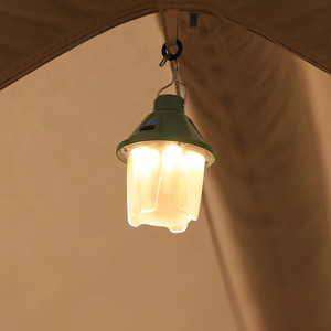Pinecone <b>Outdoor</b> Camping <b>Lantern</b> Led Rechargeable Warm White Light Tent Hanging Lamp For Campsite Use - Product Image 1
