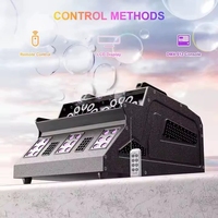Máquina de Burbujas de Humo LED Profesional SHIYI de 1500W, Generador de Burbujas de Doble Rueda, Control Remoto DMX512 de 7 Canales, Pantalla LCD Universal