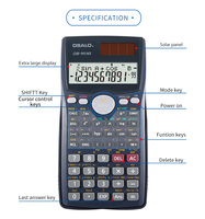 Nouvelle Arrivée Calculatrice Scientifique Intelligente OS-991MS Affichage Bidirectionnel 10+2 Chiffres Équipement d'Examen et de Test - Fabriquée en Plastique