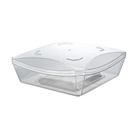 Boîte en plastique transparente de qualité alimentaire PS, emballage scellé pour bonbons, biscuits, guimauves, fruits secs, JNH-045 1mm