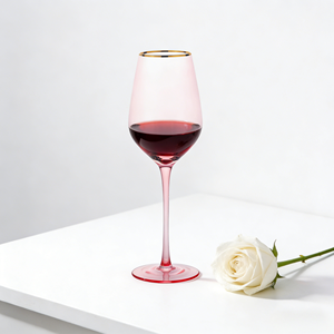 <span class=keywords><strong>Copa</strong></span> <span class=keywords><strong>de</strong></span> <span class=keywords><strong>Vino</strong></span> con Tallo <span class=keywords><strong>de</strong></span> 410 ml, Multicolor, Elegante, Minimalista, Clásica, para Vinos Rosados, Cenas, Agrega un Toque Romántico - Product Image 3