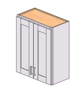 Mobile da Cucina Bianco Stile Shaker Sunique Sydney 24x30x12 Pollici, 2 Ante, 2 Ripiani, Moderno in MDF - Product Image 1