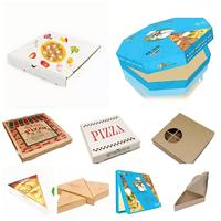 Cajas de Pizza Corrugadas de Grado Alimenticio, Reciclables y Ecológicas, Impresas con Logotipo Personalizado