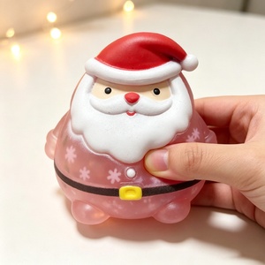 Juguete Antiestrés de Malta de Santa Claus, de Rebote Lento, Divertido y Adorable, en Caja de Regalo Navideña - Product Image 3