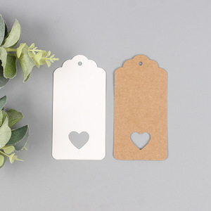 Etiquetas colgantes de papel kraft Jingxin con recortes de copo de nieve y árbol, 50 hojas, etiquetas de regalo navideñas - Product Image 2