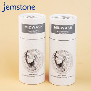 High Quality Recyclable <b>Hair</b> Towel Silk Scarf Cylinder Packaging Printed Shirt Cardboard Kraft Tube Paper Packaging <b>for</b> Clothes - Product Image 5