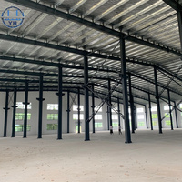 Almacén de Estructura de Acero Prefabricado con Certificación ISO CE / Taller de Estructura de Acero Ligero / Edificio Industrial de Acero