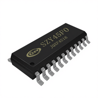 SIZEYUAN SZY45F0 SSOP24 Puce MP3 à commande vocale MCU 32 bits avec 7 broches E/S numériques programmables, mémoire Flash 128 Mo, contrôleur hôte SD