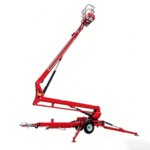 Plataforma Elevadora Telescópica Remolcable de 360 Grados, 8-20 m, 250 kg, Eléctrica e Hidráulica, Tipo Araña - Product Image 1