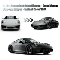 Film de protection de surface de peinture de carrosserie de voiture en TPU blanc à noir PPF auto-réparateur, résistant aux UV, changeant de couleur, noir mat, anti-rayures