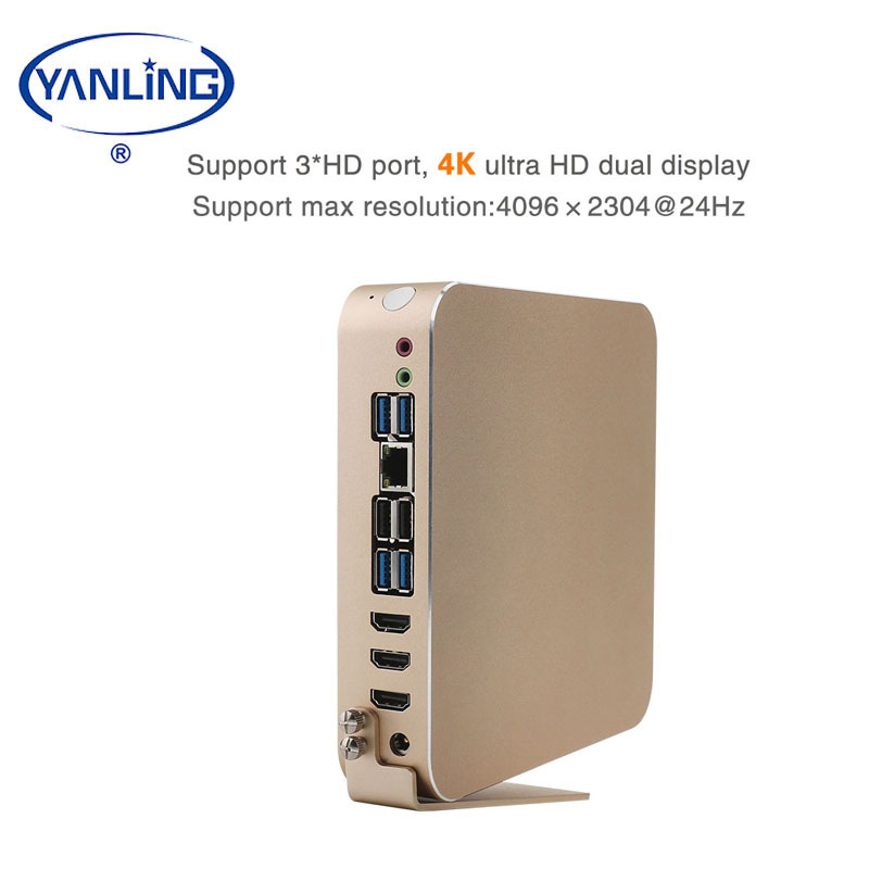 Pas cher Intel core i5 6500 i7 6700 bureau mini ordinateur pc avec 3 HD display port prend en charge 4K