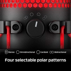 <span class=keywords><strong>HyperX</strong></span> <span class=keywords><strong>QuadCast</strong></span> USB Condensador Gaming Micrófono Anti-Vibración Montaje de choque Cuatro patrones polares para PC ps4 ps5 y Mac - Product Image 2