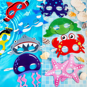 Máscaras <span class=keywords><strong>de</strong></span> Fieltro <span class=keywords><strong>de</strong></span> <span class=keywords><strong>Animales</strong></span> <span class=keywords><strong>Marinos</strong></span>, Sublimadas, para Fiestas <span class=keywords><strong>de</strong></span> Cumpleaños, Halloween, Disfraces, Artículos <span class=keywords><strong>de</strong></span> Fiesta al por Mayor, Máscaras <span class=keywords><strong>de</strong></span> <span class=keywords><strong>Animales</strong></span> para Niños - Product Image 2