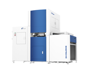 Voll automatische visions geführte kompakte Stanz maschine für Premium-Oberflächen papier boxen und Verpackungs anlagen aus grauem Karton - Product Image 3