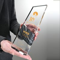 Trophée en marbre écologique, médaille de trophée en cristal pour sports, basketball, golf, danse, football américain, coupe de récompense personnalisée par sublimation