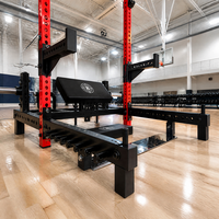 Machine à Squat et Hip Thrust Commerciale Multifonction à Charge de Plaques pour Entraînement des Fessiers et des Jambes, Équipement de Fitness Robuste pour Salle de Sport