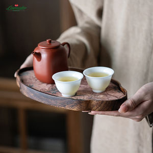 Bandeja para Tazas de Té Pequeña, Elegante, Duradera y Ecológica, de Madera Natural, Juego de Té para el Hogar - Product Image 5