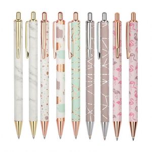 Wholesale Custom Logo Design Retractable Metal Ballpoint Pen with Black/Blue Ink for Promotional Use - Product Image 1