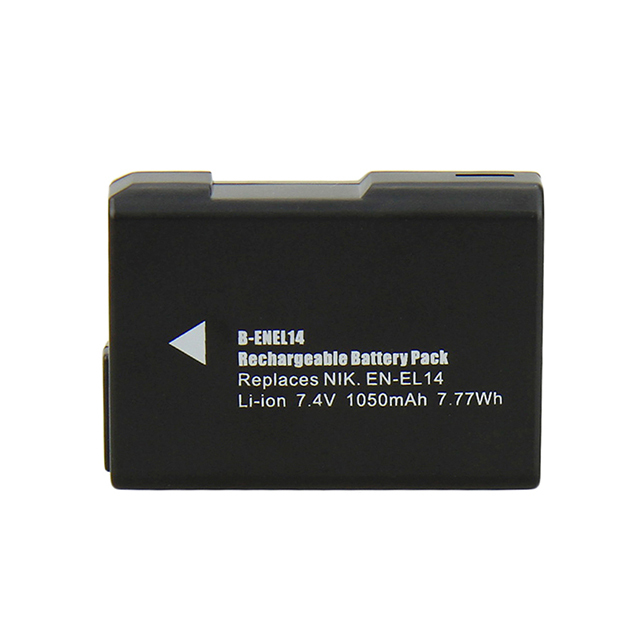Eco-Friendly Rechargeable 7.4V EN-EL14 Camera Battery for P7800-P5100 DSLR Cameras