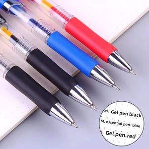 Penna a pressione neutra da 0,5 mm nera per studenti, penna a sfera per appunti, penna per firme da conferenza, cancelleria per ufficio all'ingrosso - Product Image 3