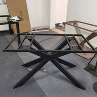 Usine morden durable bureau en gros araignée acier table basse pieds métal