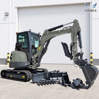 Mini-excavatrice NIMBUS avec système hydraulique à détection de charge, haute efficacité de travail pour l'aménagement paysager, livraison gratuite
